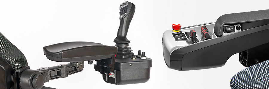 Multifunktionsarmlehnen, Grammer, Elobau, Joysticks, Bucher